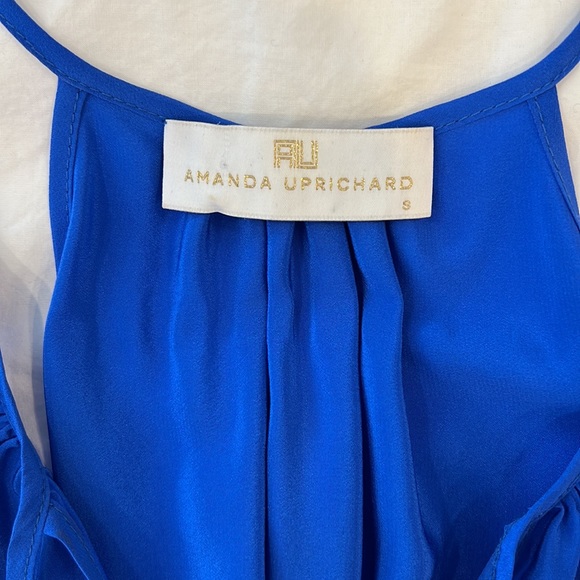 Amanda Uprichard Royal Blue Silk Ruffle Tank - Picture 5 of 7